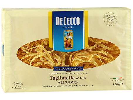 Паста DE CECCO №104 Tagliatelle 250 г по оптовым ценам