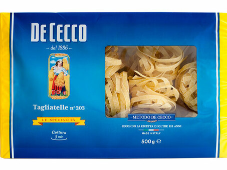 Паста DE CECCO №203 Tagliatelle 500 г по оптовым ценам