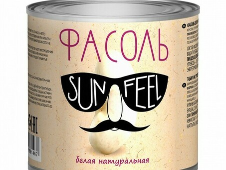 Фасоль SUNFEEL белая ж/б 425 мл по оптовым ценам