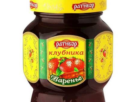 Варенье РАТИБОР Клубника ст/б 400 г по оптовым ценам