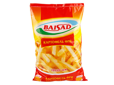 Картофель Фри BAISAD 10х10 с/м 2,5 кг Кол-во штук в коробке - 4 шт по оптовым ценам