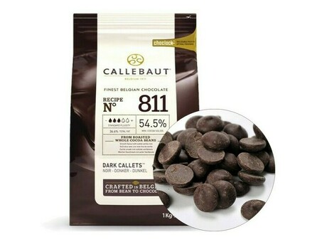 Шоколад CALLEBAUT в таблетках ( тёмный ) 54,5 % 2,5 кг по оптовым ценам