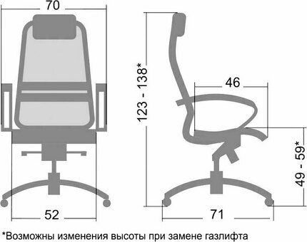 Офисное кресло Метта SAMURAI SL-3 (черный)