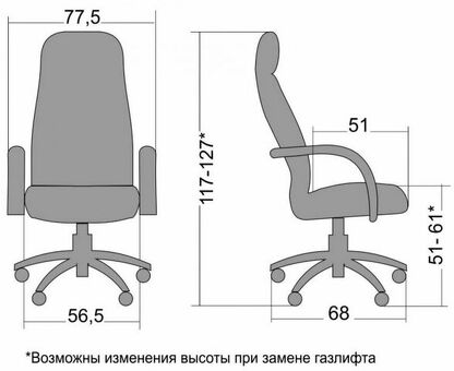 Офисное кресло Метта LK-11Ch-721 (черный)