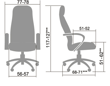 Офисное кресло Метта LK-15Pl-723 ( коричневый )