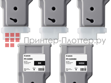 Картридж Canon PFI-320 комплект (MBK,BK,C,M,Y), 5шт x300мл