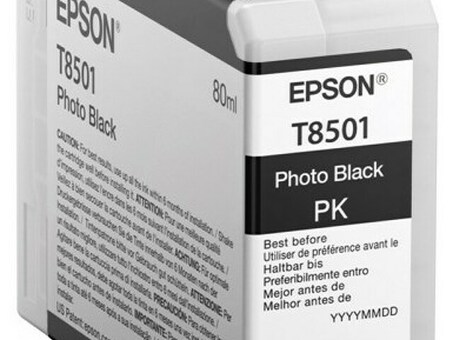 Картридж Epson T8501 UltraChrome HD ( photo black ), 80 мл (C13T850100)