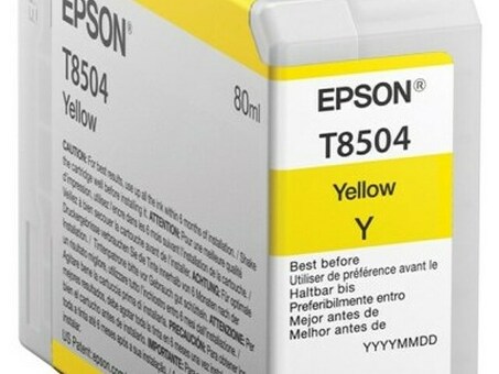 Картридж Epson T8504 UltraChrome HD ( yellow ), 80 мл (C13T850400)