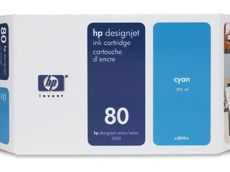 Картридж HP 80 (cyan)350мл (C4846A)