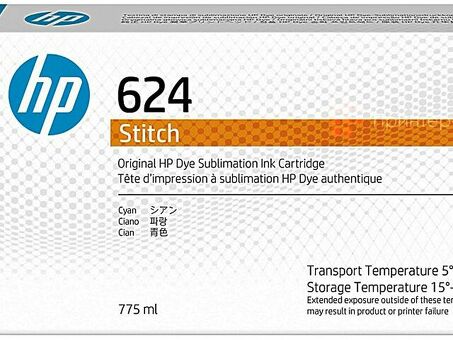 Картридж HP 624 Ink Cartrigde (cyan), 775 мл (2LL54A)