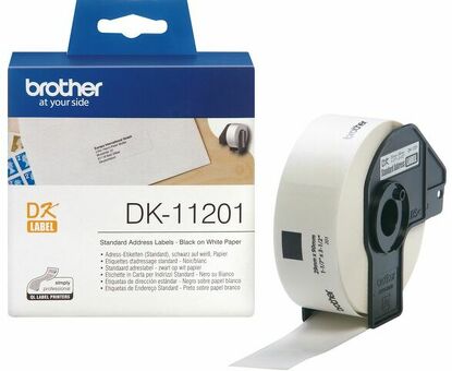 Brother стандартные адресные наклейки DK11201, 29 x 90 мм, 400 шт. (DK11201)