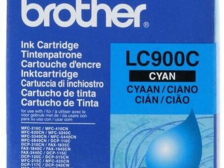 Картридж Brother LC-900C (cyan), 400 стр. (LC900C)