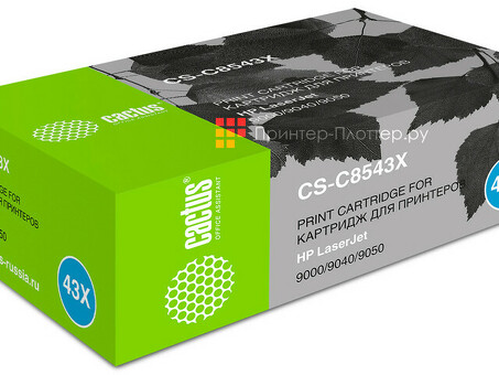 Картридж лазерный Кактус CS-C8543x Черный (30000 стр.) для HP LJ 9000/9040/9050 (CS-C8543X)