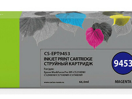 Картридж струйный Cactus CS-EPT9453 пурпурный ( 66мл ) для Epson WF-C5290DW/C5790DW (CS-EPT9453)