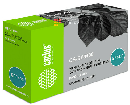 Картридж лазерный Cactus CS-SP3400 SP3400HE черный ( 5000стр .) для Ricoh Aficio SP3400/3410/3410dnSP3510/3510dn (CS-SP3400)