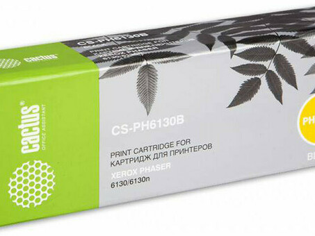 Картридж лазерный Кактус CS-PH6130B 106R01285 Black ( 2500 стр.) для Xerox Phaser 6130/6130n (CS-PH6130B)