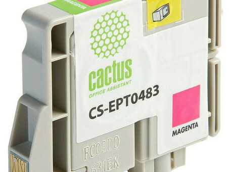 Картридж струйный Cactus CS-EPT0483 пурпурный (14.4мл) для Epson Stylus Photo R200/R220/R300/R320/R340/RX500/RX600/RX620/RX640 (CS-EPT0483)