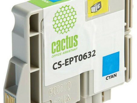 Картридж струйный Cactus CS-EPT0632 голубой ( 10мл ) для Epson Stylus C67/C87/CX3700/CX4100/CX4700 (CS-EPT0632)