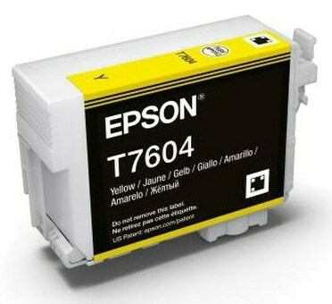 Картридж Epson T7604 ( yellow ), 26 мл (C13T76044010)