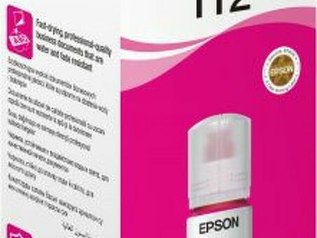 Чернила Epson EcoTank 112 ( magenta ), 6000 стр. (C13T06C34A)