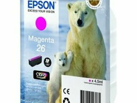 Картридж Epson Claria Premium Ink 26 Singlepack ( magenta ) (C13T26134012, C13T26134010) (C13T26134012)