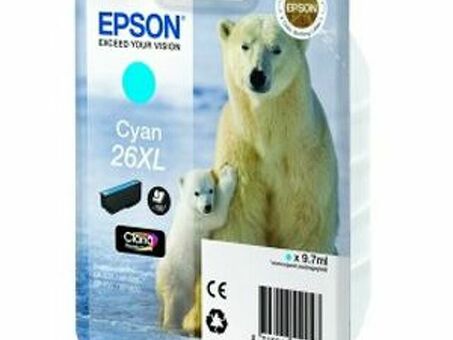 Картридж Epson Claria Premium Ink 26XL Singlepack (cyan) (C13T26324012, C13T26324010) (C13T26324012)