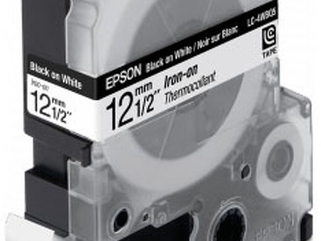 Термотрансферная лента Epson LC4WBQ5, белая , 12 мм (C53S654024, C53S625419) (C53S654024)