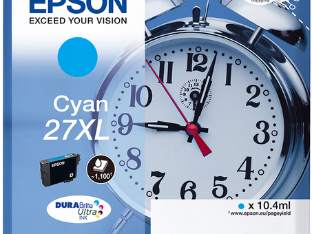 Картридж Epson DURABrite Ultra T2712 Singlepack (cyan), 10,4 мл (C13T27124022, C13T27124020) (C13T27124022)