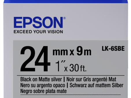 Термотрансферная лента Epson матовая LK-6SBE (C53S656009)