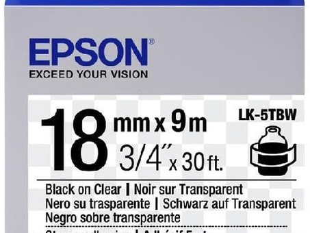 Термотрансферная лента Epson прозрачная LC-5TBW9 (C53S626409)