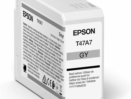 Картридж Epson UltraChrome Pro 10 Ink T47A7 (gray), 50 мл (C13T47A700)