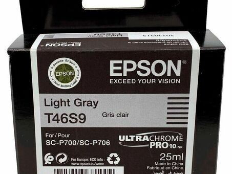 Картридж Epson UltraChrome Pro 10 Ink T46S9 (light gray), 25 мл (C13T46S900)