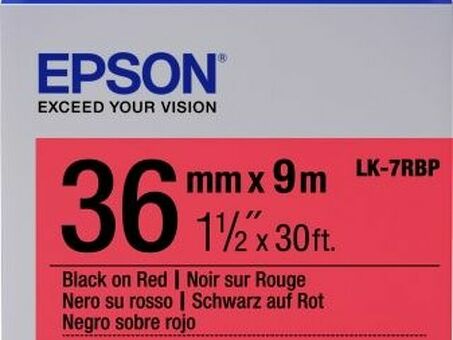 Термотрансферная лента Epson красная LK7RBP (C53S657004)