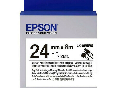 Термотрансферная лента Epson LK-6WBVS (C53S656022)