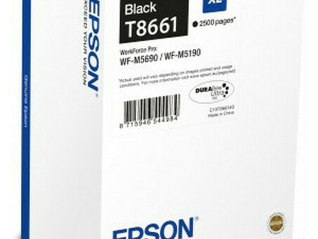 Картридж Epson Ink Cartridge (black), 2500 стр. (C13T866140)