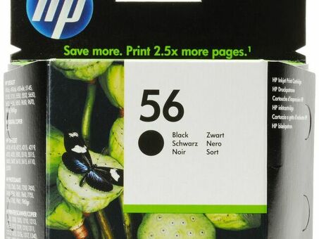 Картридж HP 56 (black), 19 мл (C6656AE)