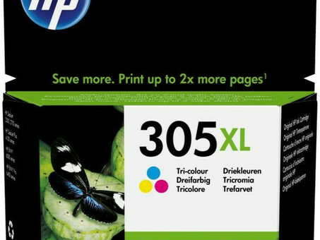 Картридж HP 305XL High Yield Original Ink Cartridge (cyan/magenta/yellow), 200 стр. (3YM63AE)