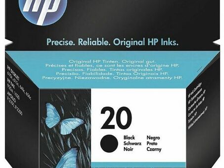 Картридж HP 20 (black), 28 мл (C6614DE)