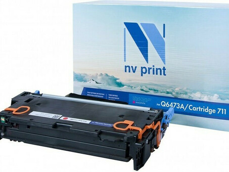 Картридж NVP совместимый NV-Q6473A/NV-711 Magenta универсальные для HP/Canon Color LaserJet 3600/ 3600dn/ 3600n/ LBP 5300 i-Sensys/ 5360/ MF 8450/ 9130/ 9170/ 9220/ 9220Cdn/ 9280/ 9280Cdn (4000k) (NV-Q6473A/711M)