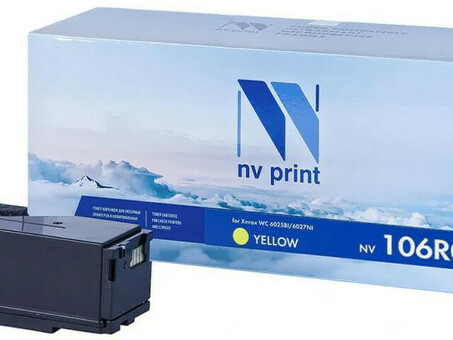 Картридж NVP совместимый NV-106R02762 Yellow для Xerox Phaser 6020/6022/ / WorkCentre 6025/6027 (1000k) (NV-106R02762Y)