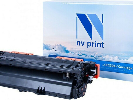 Картридж NVP совместимый NV-CE250X/NV-723H Black универсальные для HP/Canon Color LaserJet CP3525/ CP3525n/ CP3525dn/ CP3525x/ LBP 7750 i-Sensys 7750cd/ 7750Cdn (10500k) (NV-CE250X/723HBk)