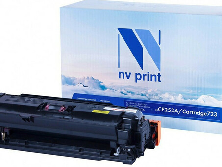 Картридж NVP совместимый NV-CE253A/NV-723 Magenta универсальные для HP/Canon Color LaserJet CP3525/ CP3525n/ CP3525dn/ CP3525x/ LBP 7750 i-Sensys 7750cd/ 7750Cdn (7000k) (NV-CE253A/723M)