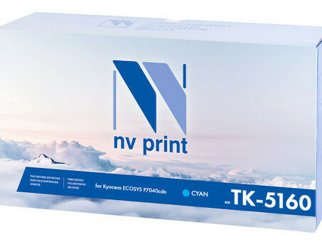 Картридж NVP совместимый NV-TK-5160 Cyan для Kyocera ECOSYS P7040cdn (12000k) (NV-TK5160C)