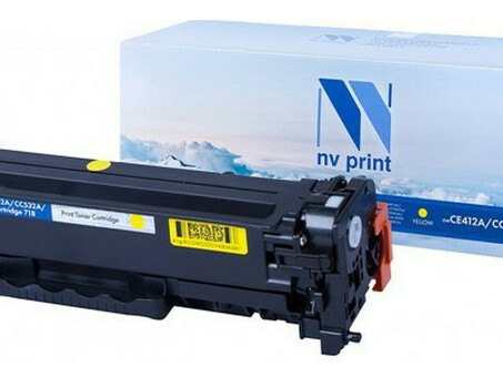 Картридж NVP совместимый NV-CE412A/CC532A/NV- 718 Yellow универсальные для HP/Canon Color LaserJet 300 MFP M375nw/ 400 MFP M475dn/ 400 MFP M475dw/ 300 M351a/ 400 M451dn/ 400 M451dw/ 400 M451nw/ CP2024/ CP2024n/ CP2024dn/ CP2025/ CP2025n/ CP2025dn/ CP2026/