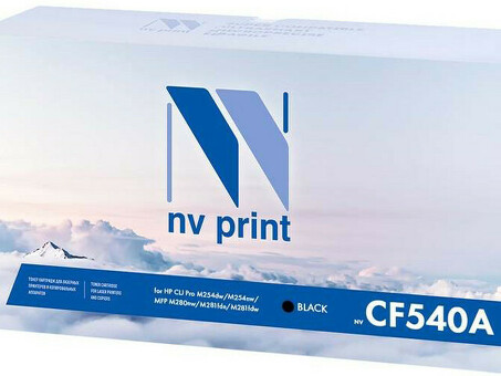 Картридж NVP совместимый NV-CF540A Black для HP Color LaserJet Pro M254dw/ M254nw/ M280nw/ M281fdn/ M281fdw (1400k) (NV-CF540ABk)