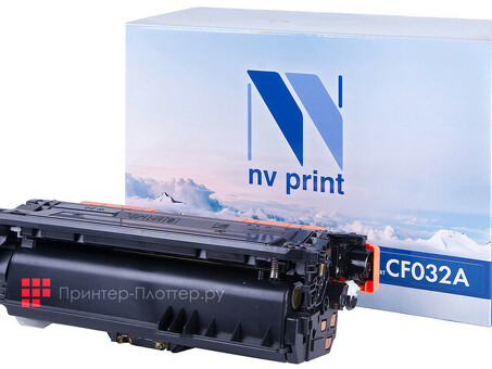 Картридж NVP совместимый NV-CF032A Yellow для HP Color LaserJet CM4540/ CM4540f/ CM4540fskm (12500k) (NV-CF032AY)