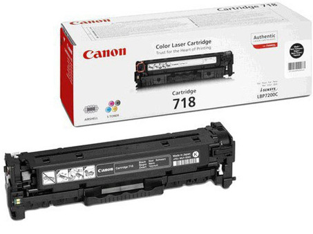 Тонер-картридж Canon 718BK комплект (black), 2шт x 3400 стр (2662B005)