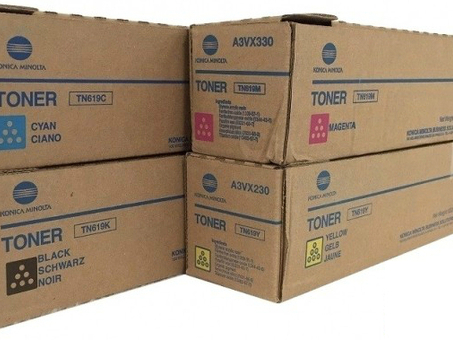 Тонер Konica Minolta Toner TN619 комплект (C,M,Y,K) 4шт