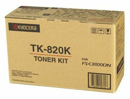 Тонер-картридж Kyocera Toner Kit TK-820K (black), 15000 стр. (1T02HP0EU0)