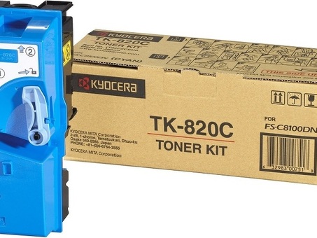 Тонер-картридж Kyocera Toner TK-820C (cyan) 7000 стр (1T02HPCEU0)